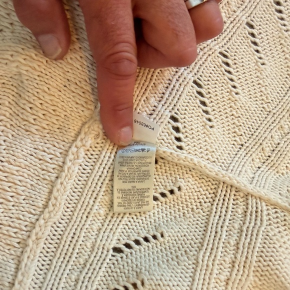 YTG Juicy Couture Open Knit Wrap Cardigan Womans SZ Med Y2k Coquette Romantic - Picture 11 of 14